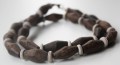 Ketting man kokos hout zwart grijs 2015